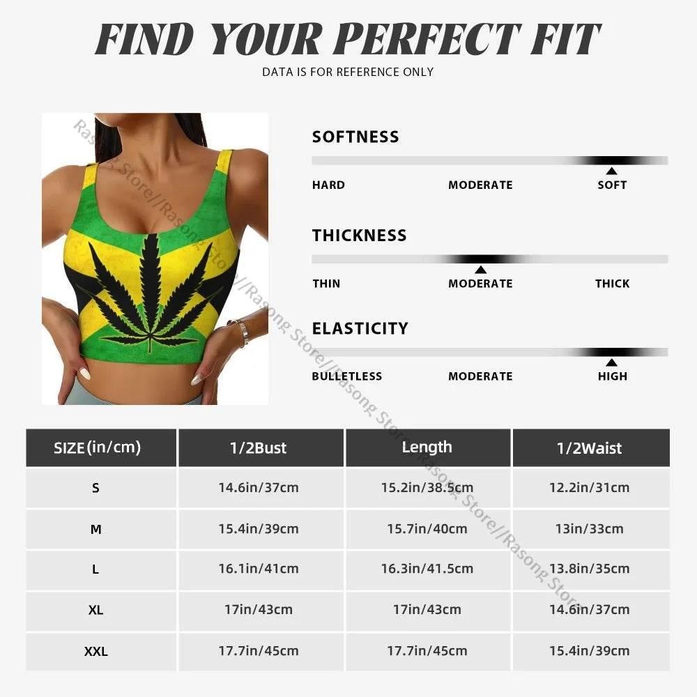 Sports Bra Women Running Yoga Clothes Vest Jamaica Kingdom Flag Gathering Fitness Vest - Empire P.E