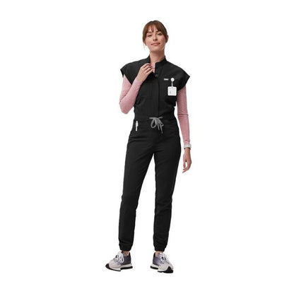 New Jumpsuits Medical Scrubs Uniform Short Sleeve