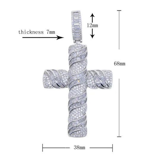 Lab Diamond Cross Pendant