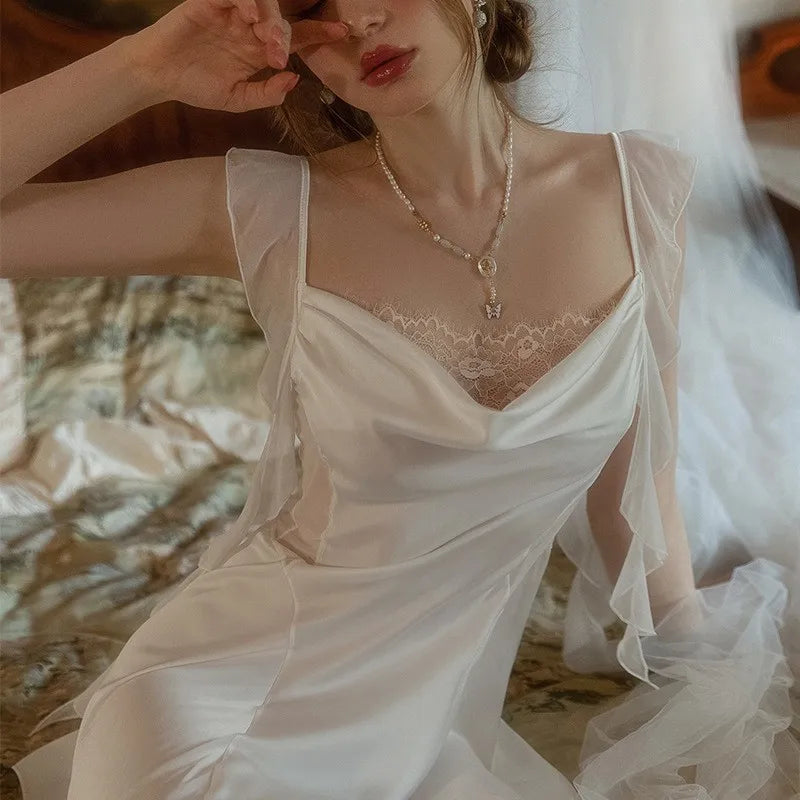 Women's Ice Silk Nightgown - Empire P.E