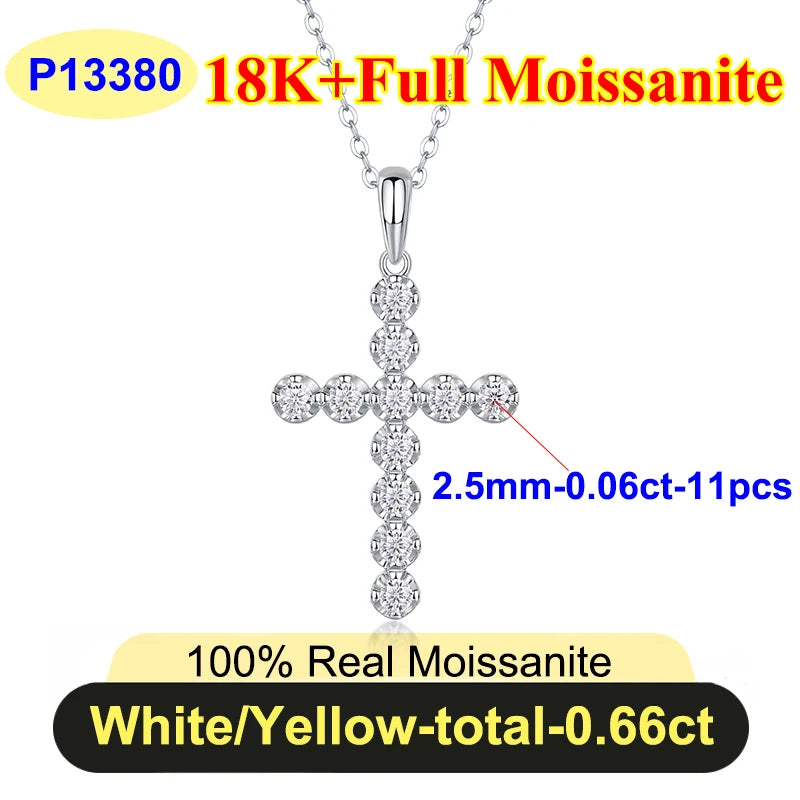 Full Moissanite Diamond Necklace for Women