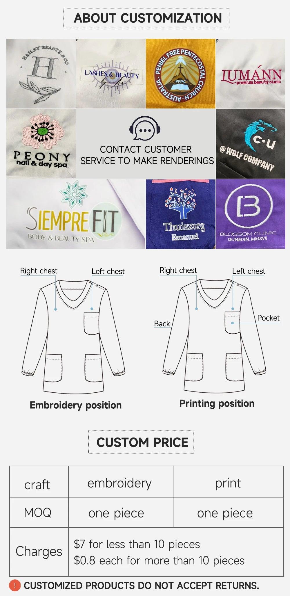 Men Women's Medical Nurse Uniform Surgical Scrubs Set Clinical Nursing Workwear Pet Clothes Lab Suit Veterinaria Spa Accessories - Empire P.E