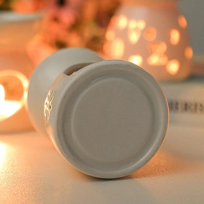 White Ceramic Incense Burner Candle Essential Oil Diffuser
