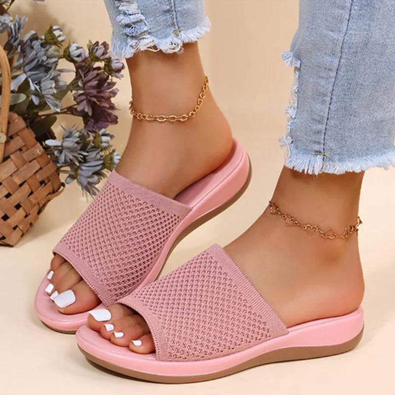 Women's Elastic Force Summer Flat Sandals