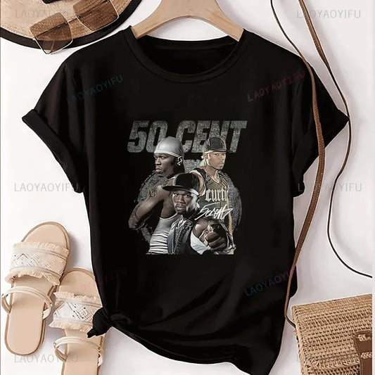 50 Cent Rap Print T-shirt Top 50 Cent Trend - Empire P.E