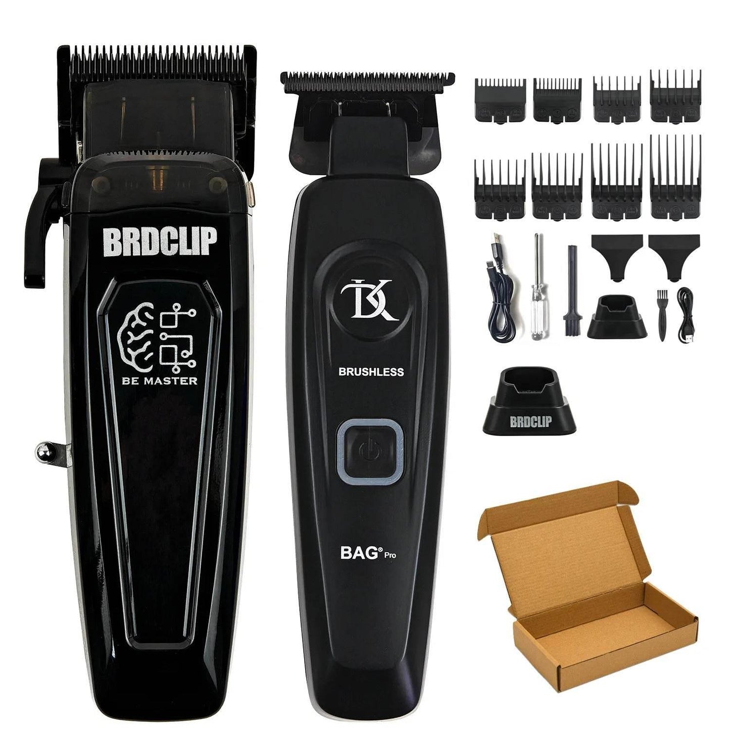 New Professional BRDCLIP BRD106 078 Hair Clipper 7500RPM 7200RPM Hair Salon Trimmer DLC Blade with Charging Base Barber for Men - Empire P.E