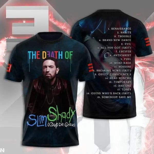 2025 New Men's T-shirt Popular Rapper Eminem 3D Printed t shirts Men/Women Hip Hop Street Tee Loose Casual Top Trend Man Clothes - Empire P.E