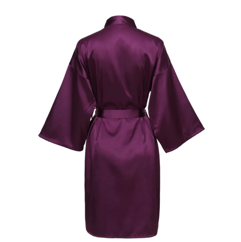 Satin Bridesmaid Bathrobe - Empire P.E