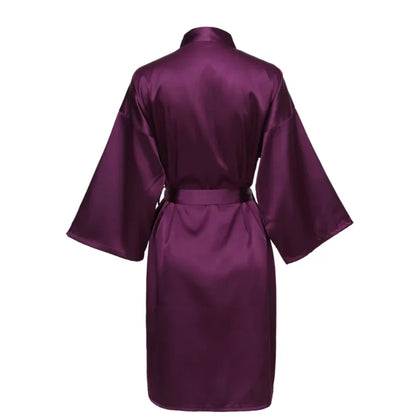Satin Bridesmaid Bathrobe - Empire P.E