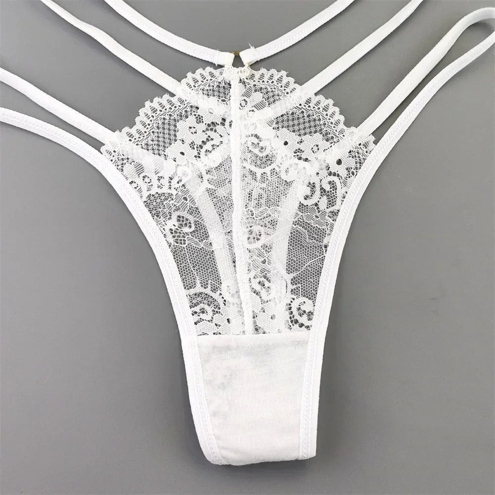 3 Pcs Lace Thin Strap Thong Women Low Waist - Empire P.E