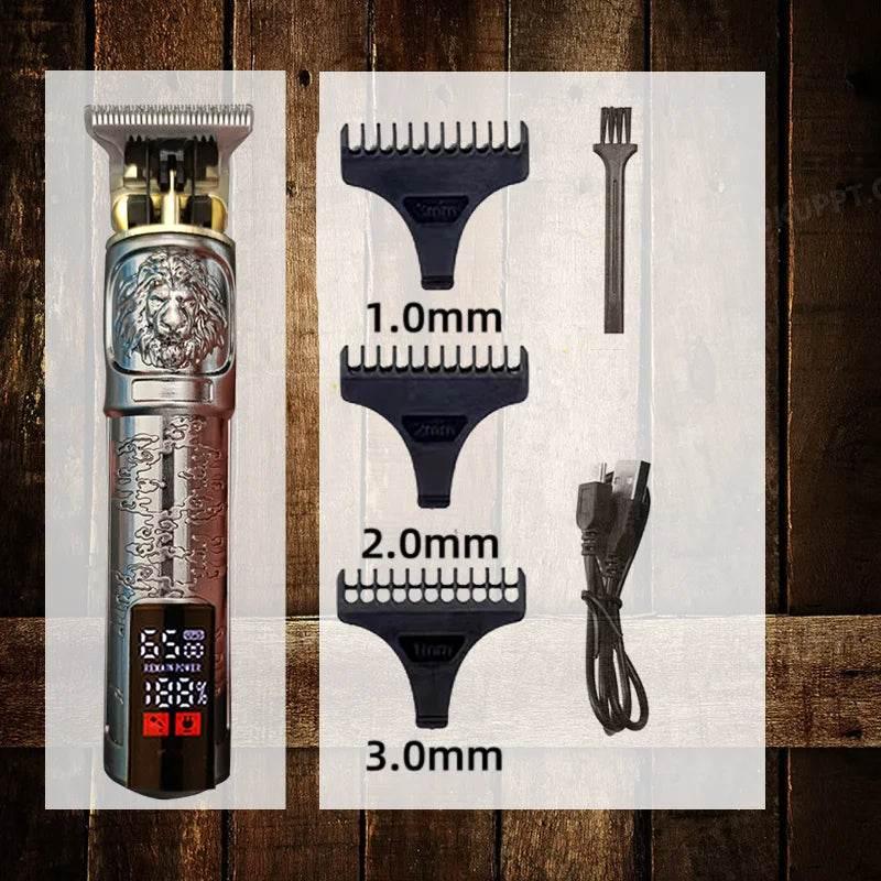 New WaterProof Professional Electric Shaver for Men Razor for Men Mower Beard Trimmer Barber Shaving Machine T9 Hair Clipper - Empire P.E
