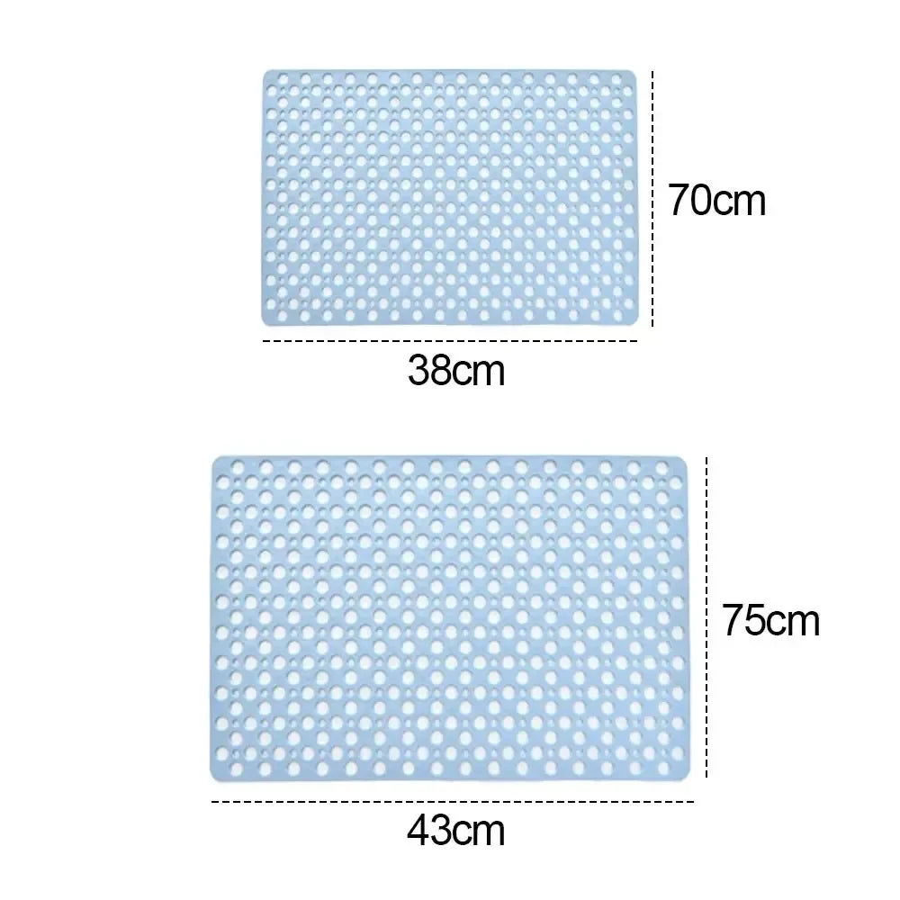 Mould Rubber Anti Slip Bath Mat with Drain Holes - Empire P.E
