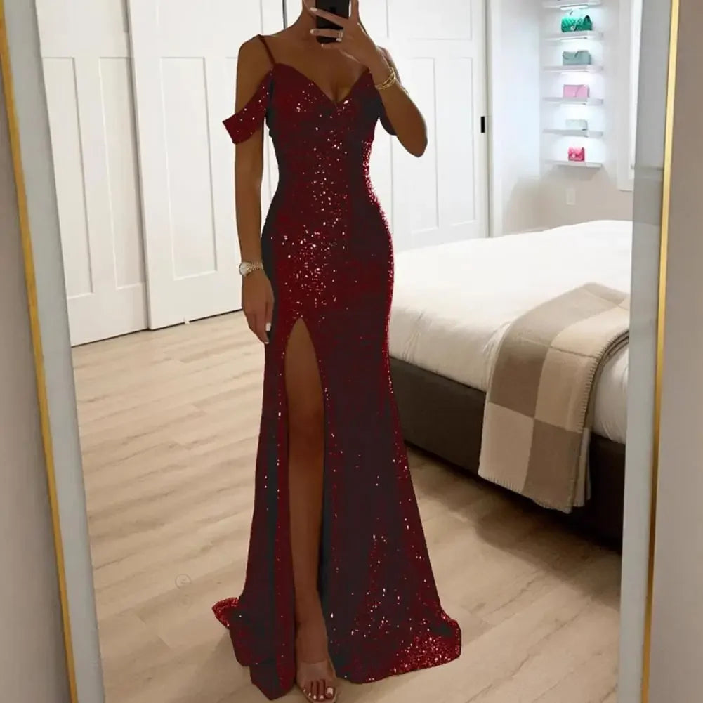 Women Sequin Suspender Dress Sexy Shiny - Empire P.E