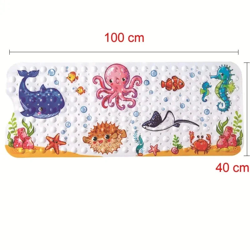 Large Cute Cartoon PVC Anti-Slip Shower Bathtub Mats - Empire P.E