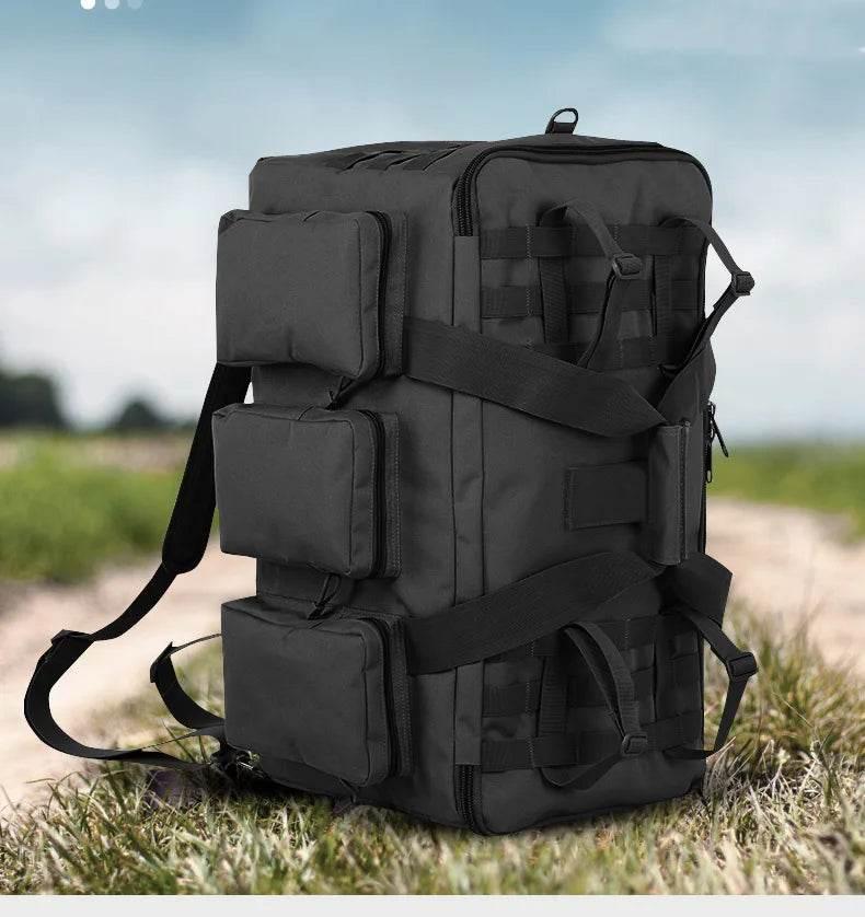 55L Luggage Duffel Bag Camping Backpack Tactical Large Bags Men's Hiking Travel Mountaineering Trip Utility Gym Weekend Duffle - Empire P.E