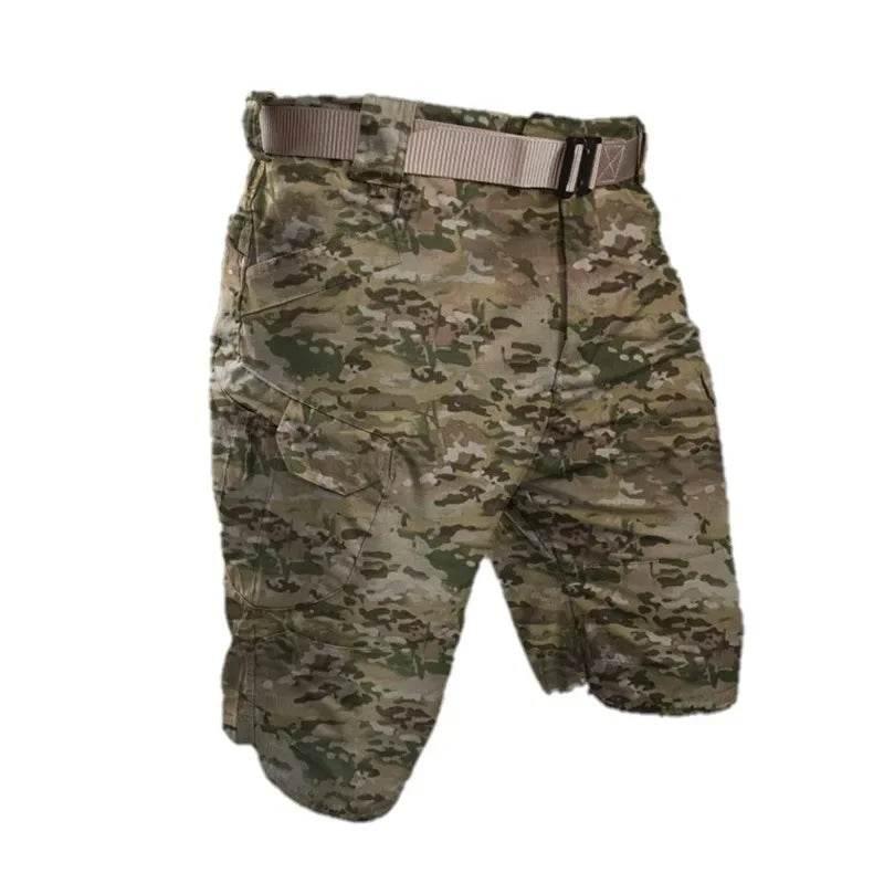Including Belt Waterproof Quick Dry Multi-pocket Short Pants - Empire P.E