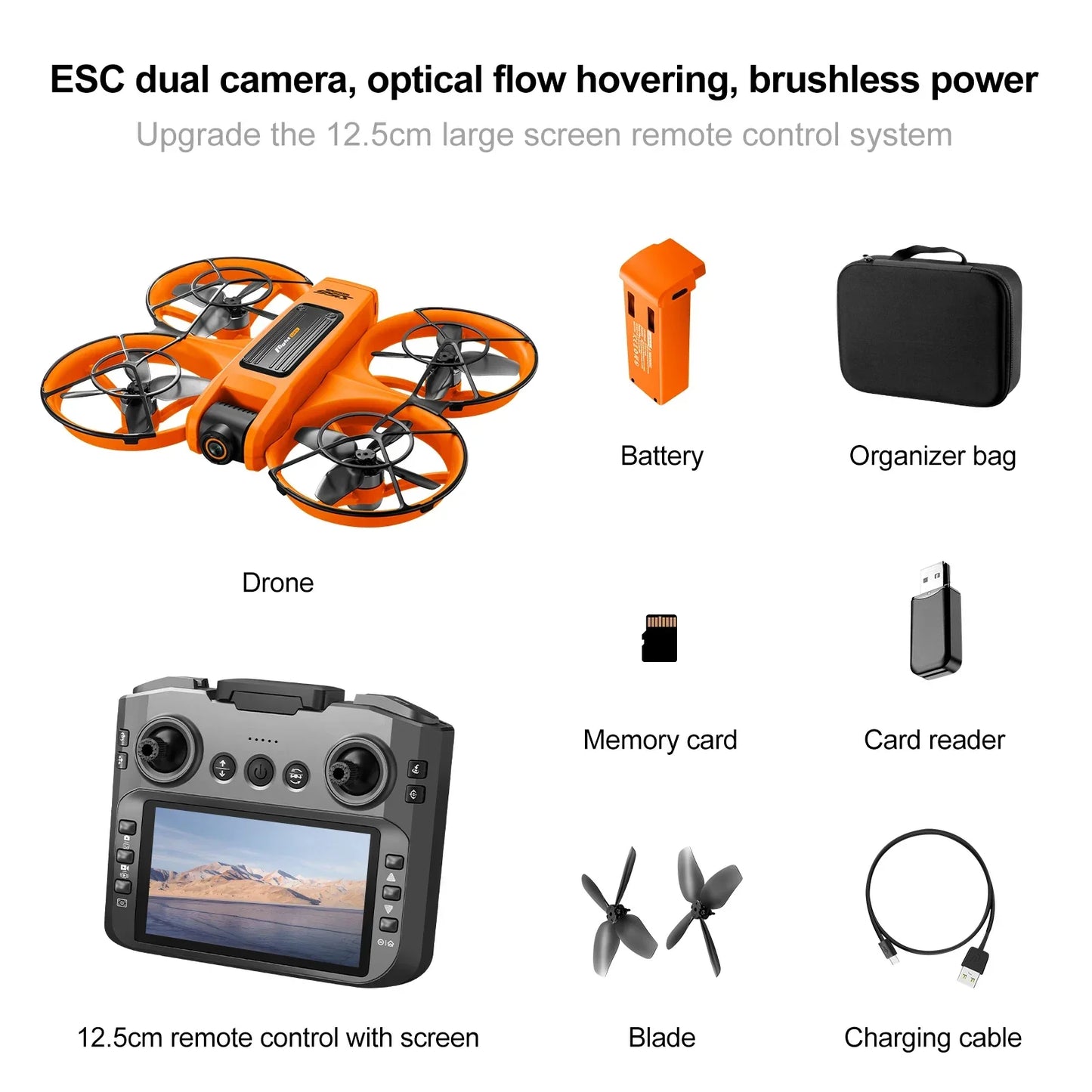 Drone with Camera 4K HD Video 180° Adjustable Lens - Empire P.E