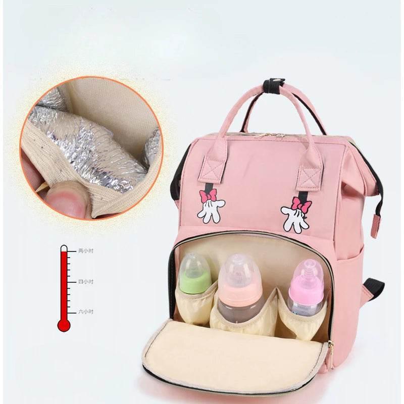 Personalized Name Mommy Bag Multi-functional Double Shoulder Storage Diaper Backpack for Outdoor Traveling Mom Gift - Empire P.E