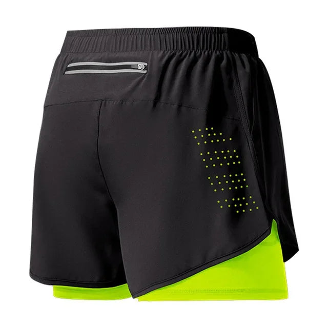 Sport Shorts Men Sportswear 2 In 1 Short - Empire P.E