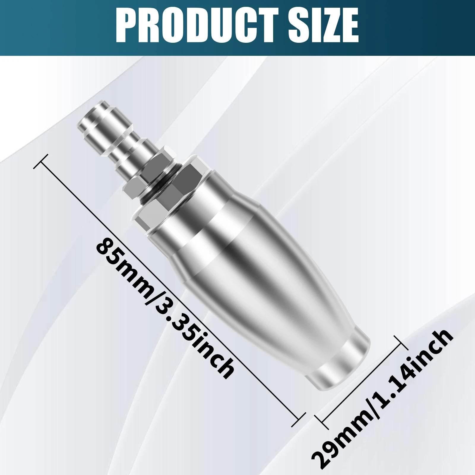 Pressure Washer Tips Turbo Nozzle With 1/4'' Quick Connect 360°Rotating Power Washer Nozzles 5000 PSI Spray Nozzle for Driveway - Empire P.E