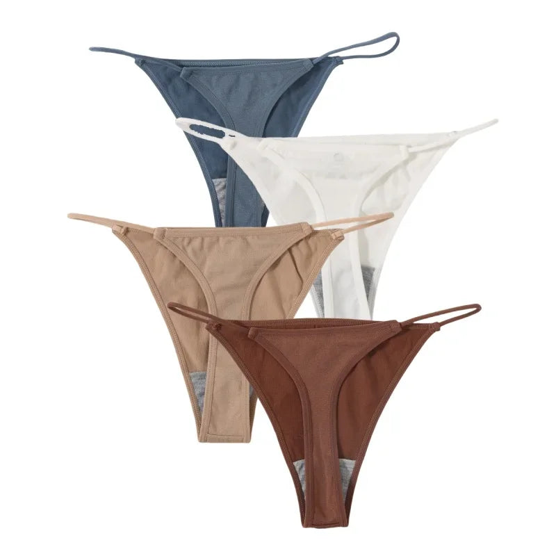 4Pcs/Set Women G-String Seamless Panties Underwear Sexy Lingerie - Empire P.E
