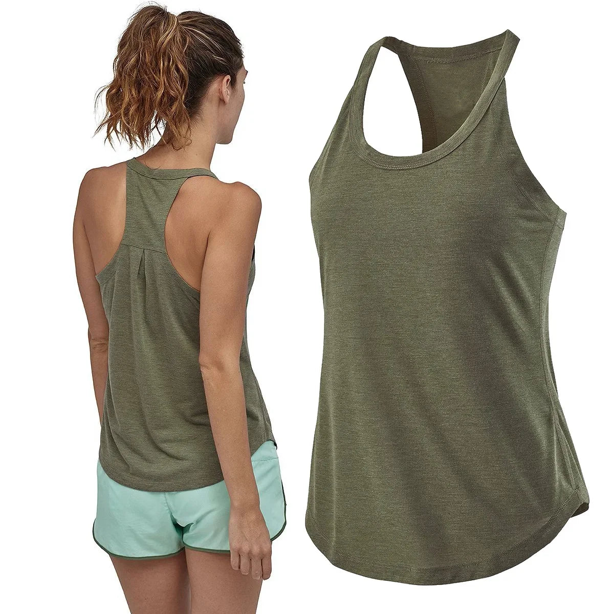 Women's Solid Wrap Back Sports Tank Tops - Empire P.E