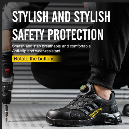 Rotary Buckle Work Protective Shoes