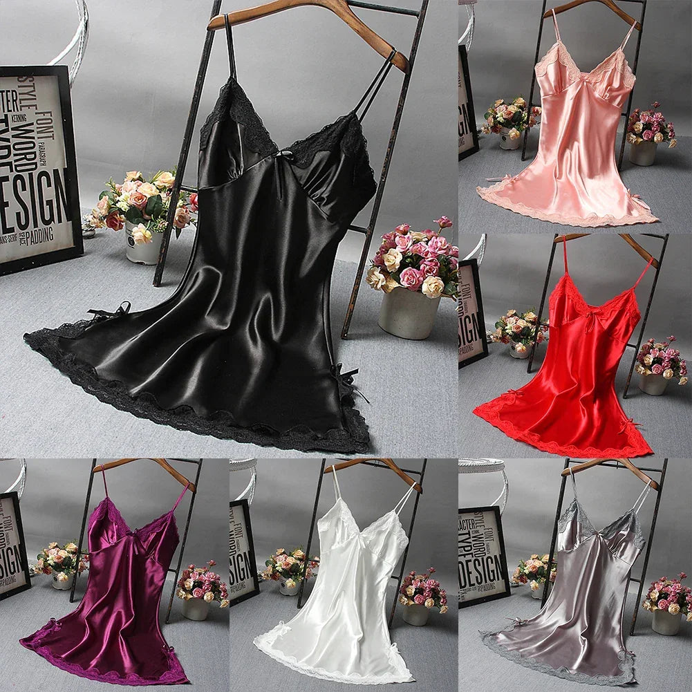 Sexy Lace Patchwork NightDress