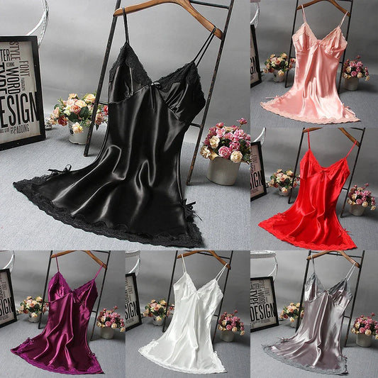 Sexy Lace Patchwork NightDress