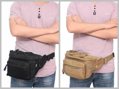 Outdoor Tactical Waist Bag 600D Nylon Oxford Outdoor EDC Fanny Pack Utility Waist Pouch Outdoor Bumbag Hunting Camping Hip Bags - Empire P.E