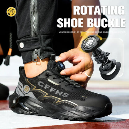 Rotating button Security Shoes