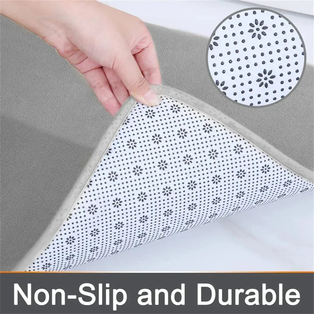 Homaxy Super Absorbent Bath Mat Memory Foam Carpet Non-Slip Toilet Bathroom Rug - Empire P.E