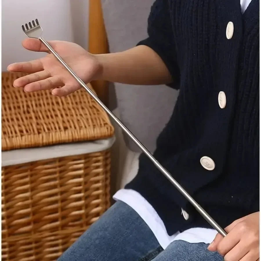 silvery Telescopic Back Scratcher - Empire P.E