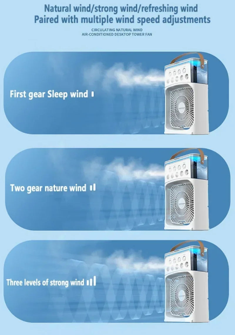 3 In 1 Fan AIr Conditioner Household Small Air Cooler - Empire P.E