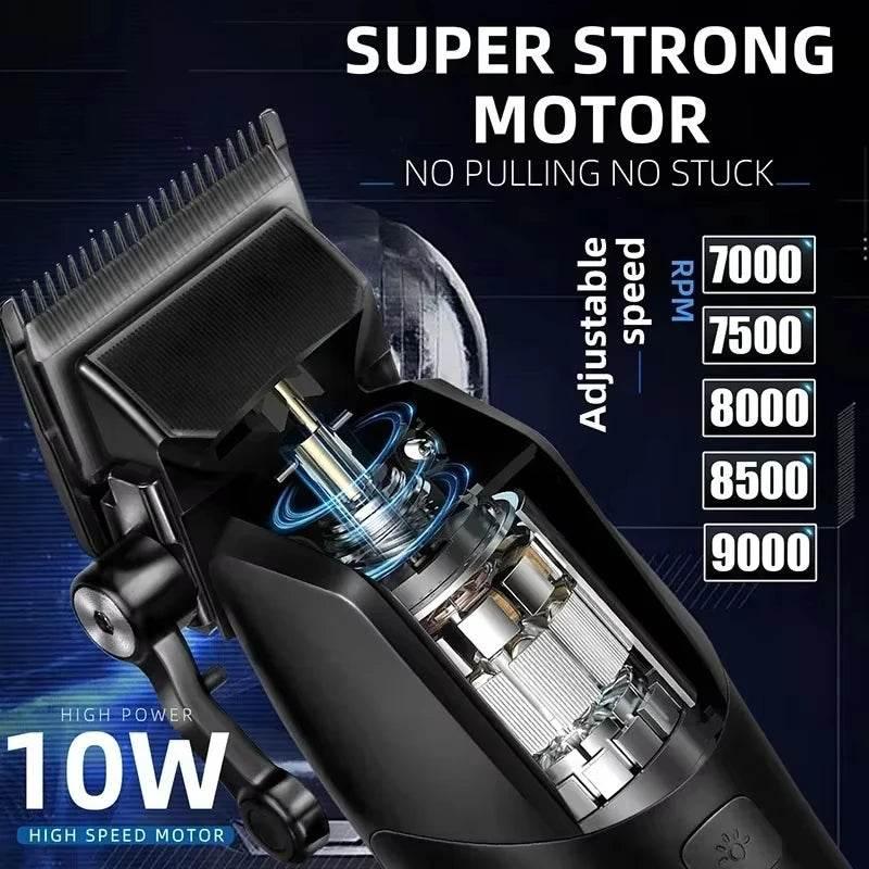 Kemei KM-1858 9000RPM 10W Hair Clipper,KM-264 Rechargeable Electric Trimmer,Original KM-T95 Shaver For Men Barber Clippers Kit - Empire P.E