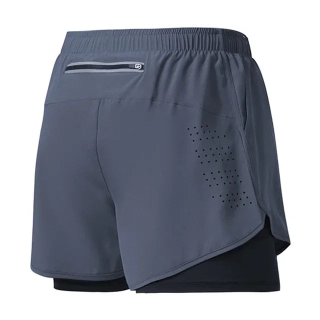 Sport Shorts Men Sportswear 2 In 1 Short - Empire P.E