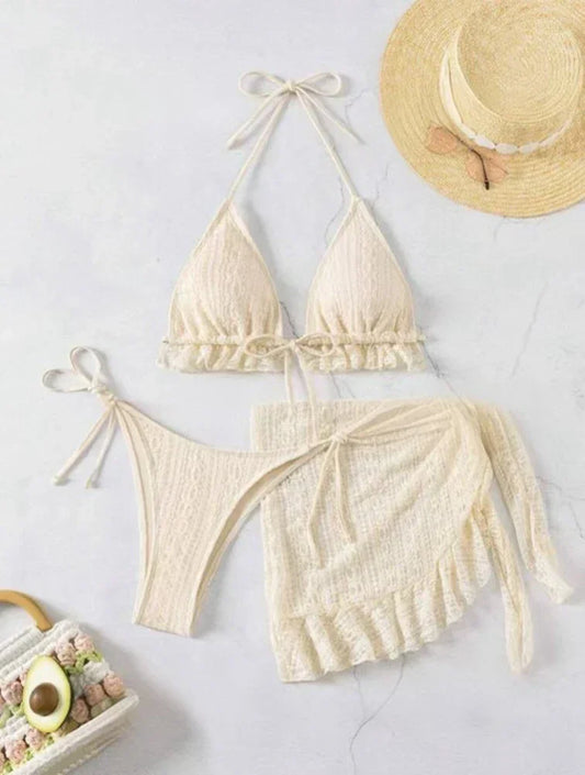 2025 Women Sexy Halter Bikini 3 Piece Set - Empire P.E