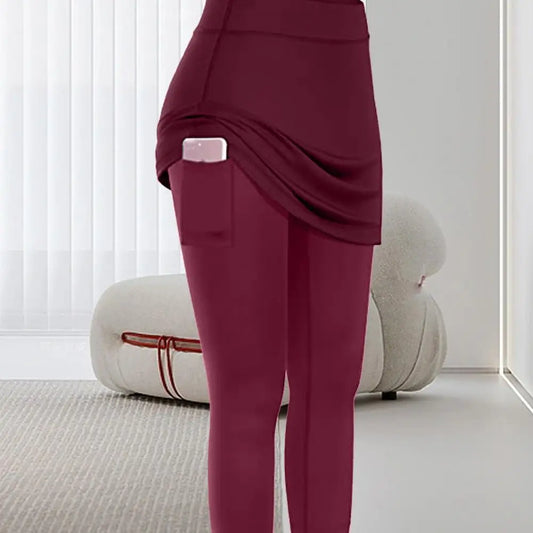 Workout Leggings Yoga Leggings Women Fake Skirt Pants - Empire P.E