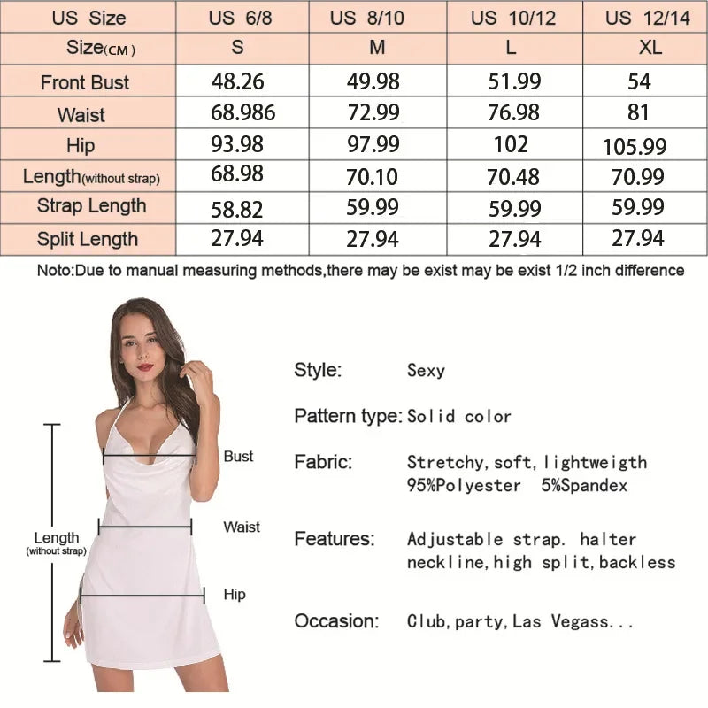 Sexy Slip Mini Dress Summer - Empire P.E