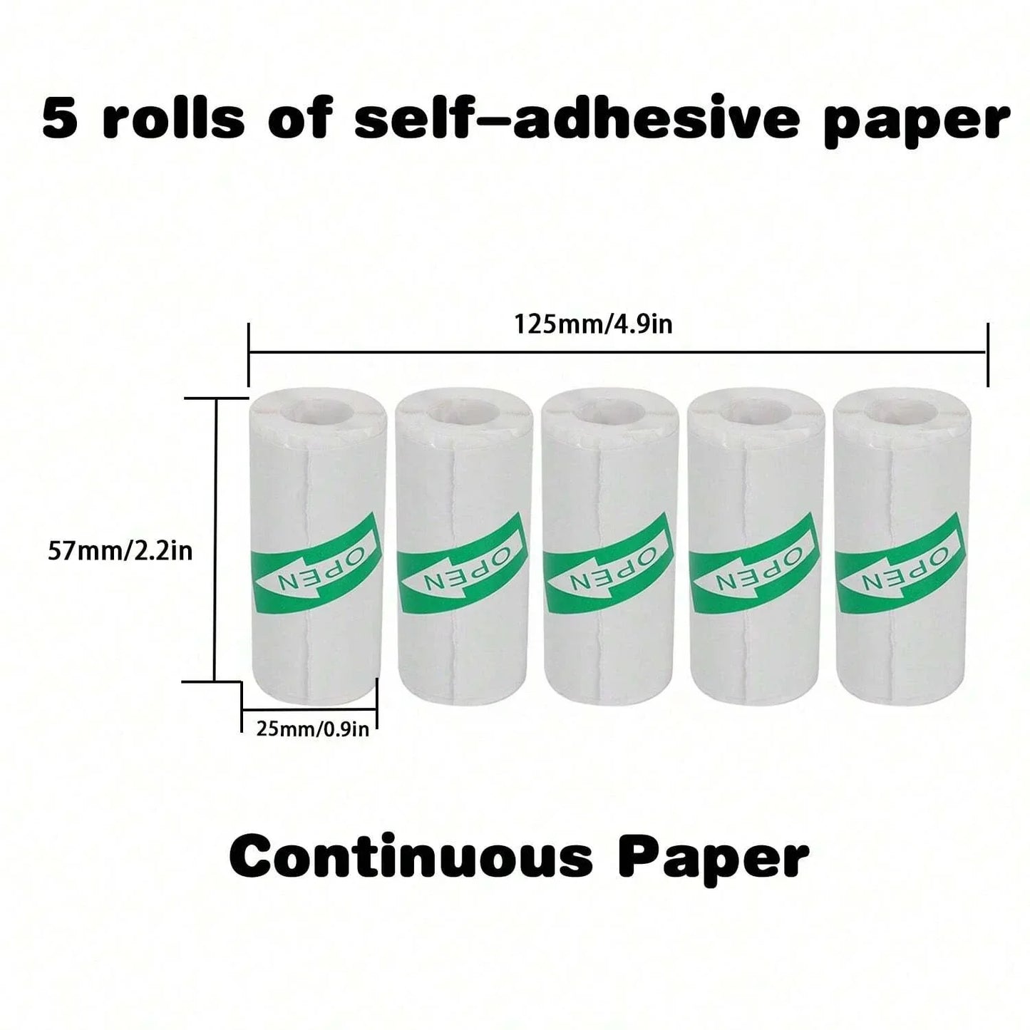 Rolls Of Self-Adhesive Paper Portable Thermal For Printer - Empire P.E