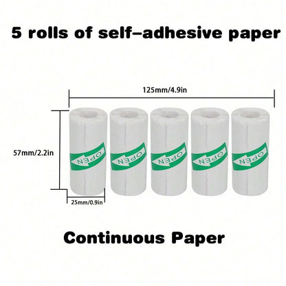 Rolls Of Self-Adhesive Paper Portable Thermal For Printer - Empire P.E