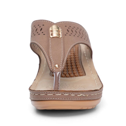 Women Sandals Summer Shoes Woman Flip Flop Flower Soft Casual Beach Sandals Slip-on Meassage Funtion Slides - Empire P.E