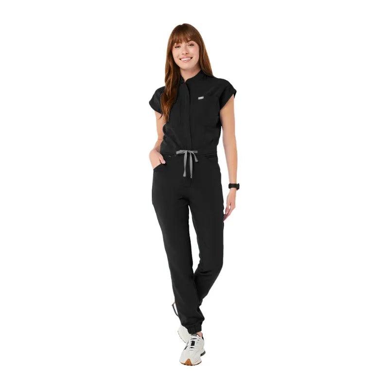 New Jumpsuits Medical Scrubs Uniform Short Sleeve
