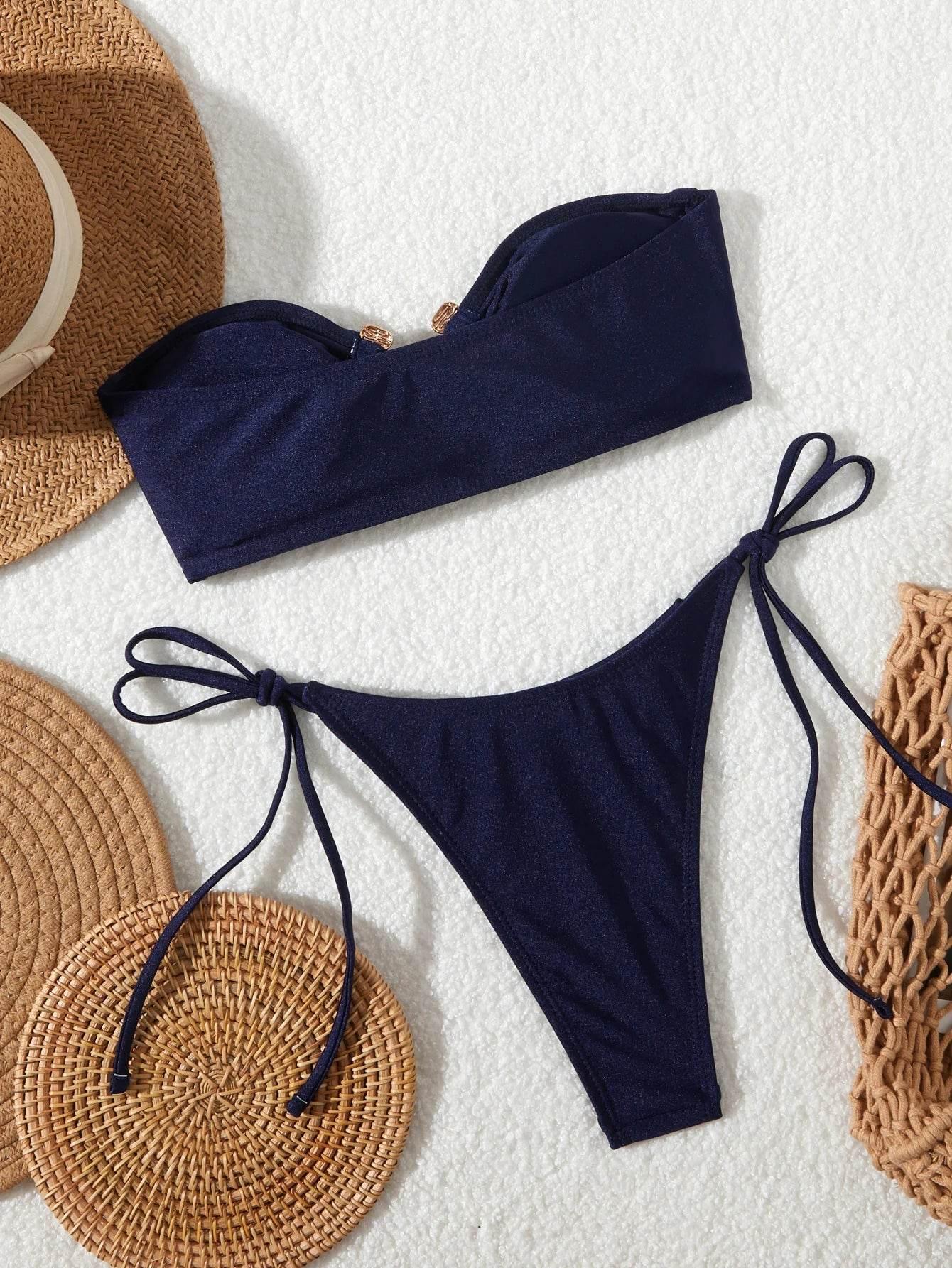 Solid O Ring 2025 New Swimsuit For Women - Empire P.E