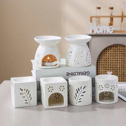 White Ceramic Incense Burner