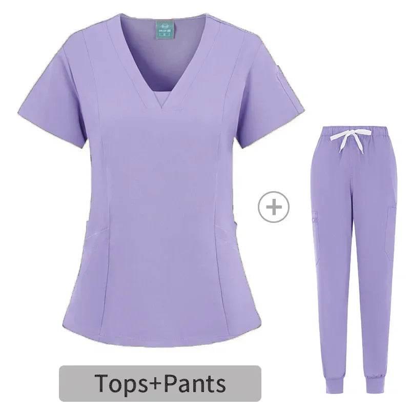 Medical Uniform Scrubs Hospital Working Scrubs Set Medical Nurse Dental Surgery Suit Workwear - Empire P.E