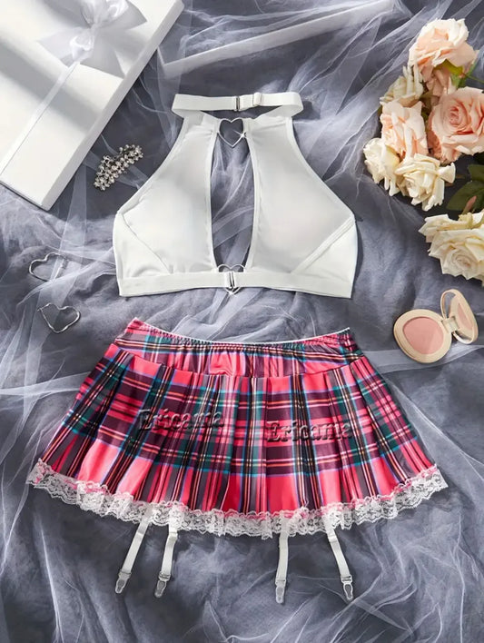 Erotic Sexy Student Uniform Bra And Panty Set - Empire P.E