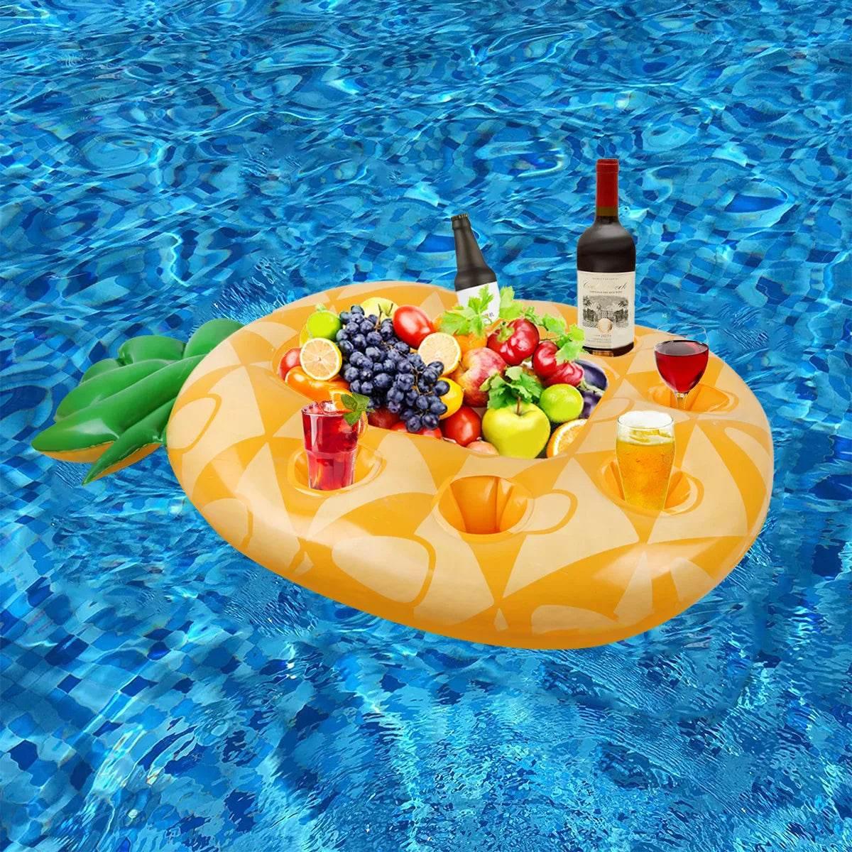 Summer Sea Bucket Cup Holder Inflatable Pool Beach Swimming Play Family Party Float Beer Drink Tray Cooler Table Toy Accessories - Empire P.E