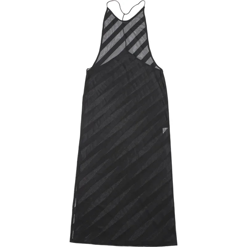 Mesh See Through Sexy Halter Split Dress - Empire P.E