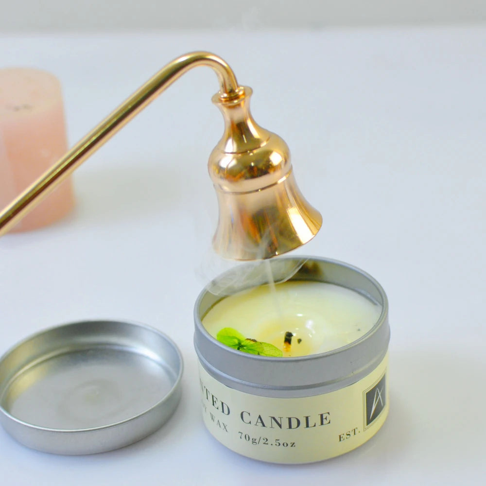 Bell Candle Wick Snuffer Candlestick Holder